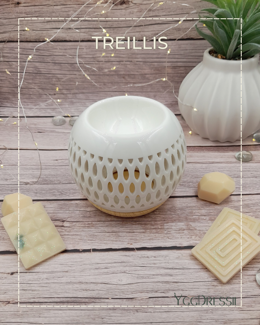 TREILLIS: Brûleur à parfum en céramique