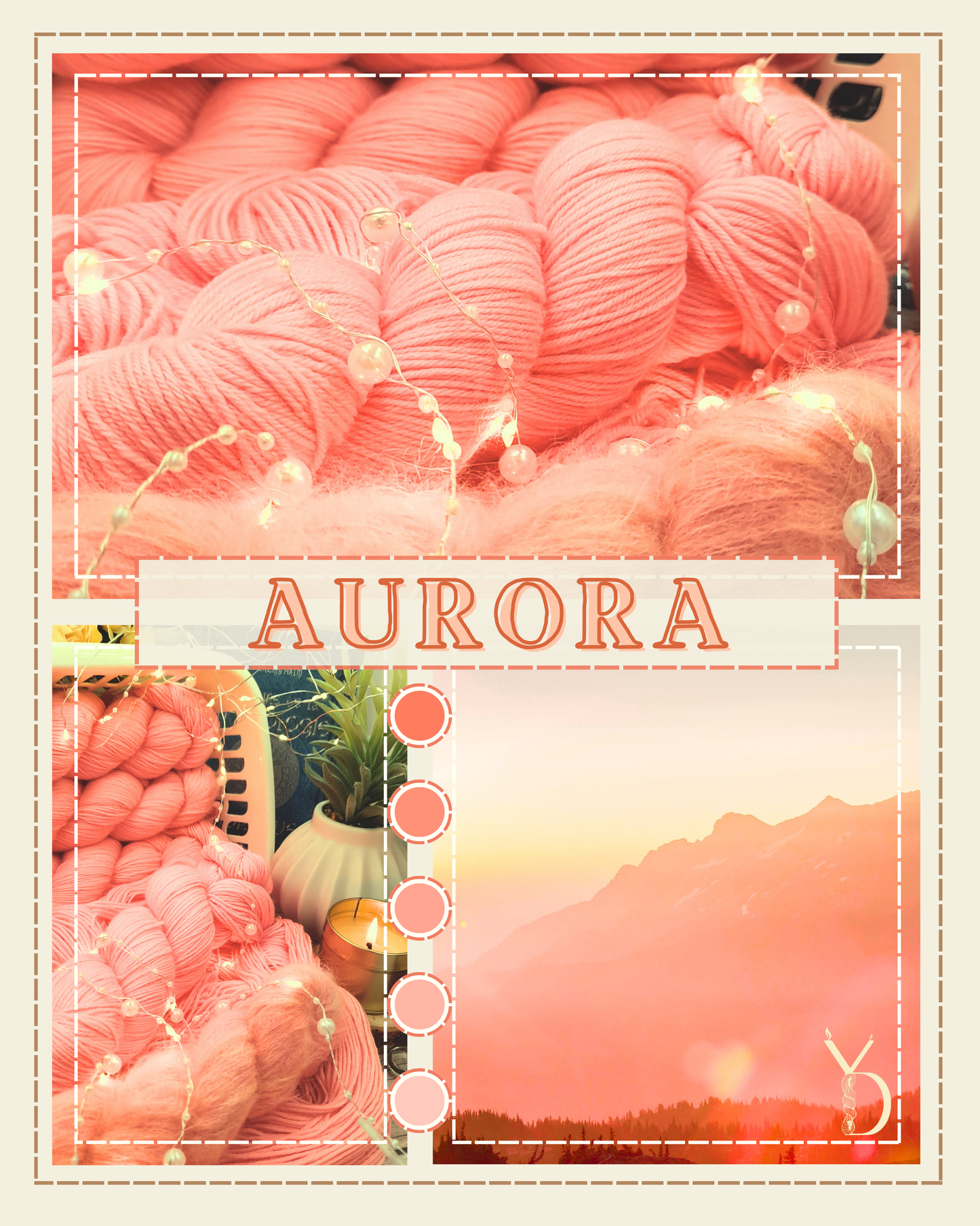 Aurora - 100g - Fingering - Écheveaux de laine teints à la main