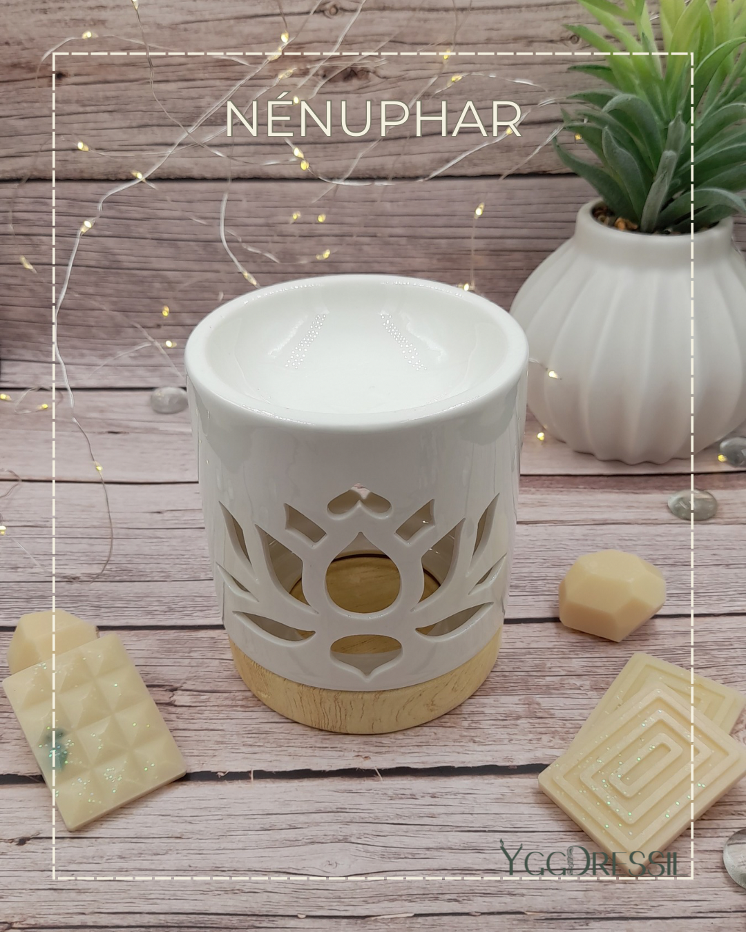 NÉNUPHAR: Brûleur à parfum en céramique
