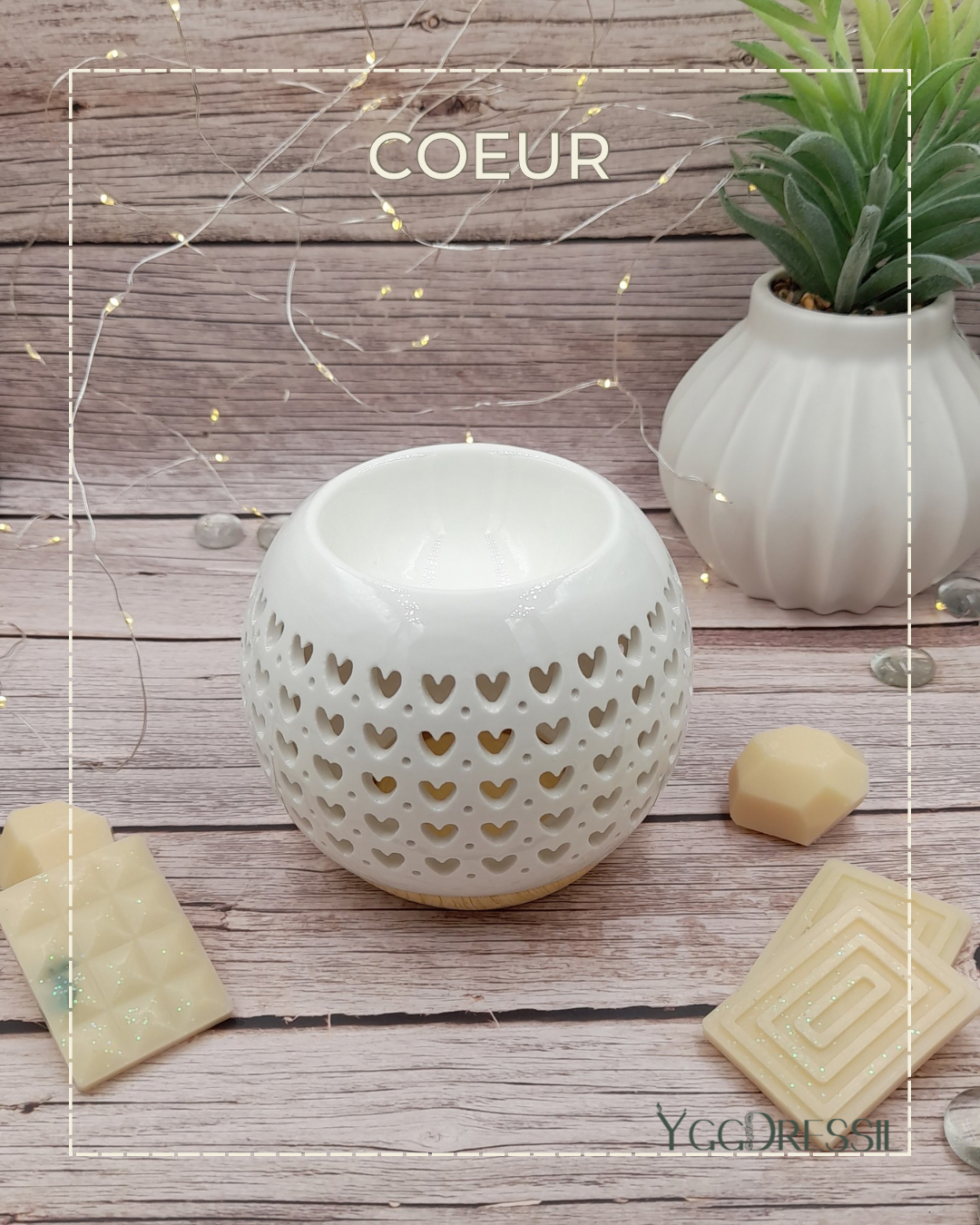 COEUR: Brûleur à parfum en céramique