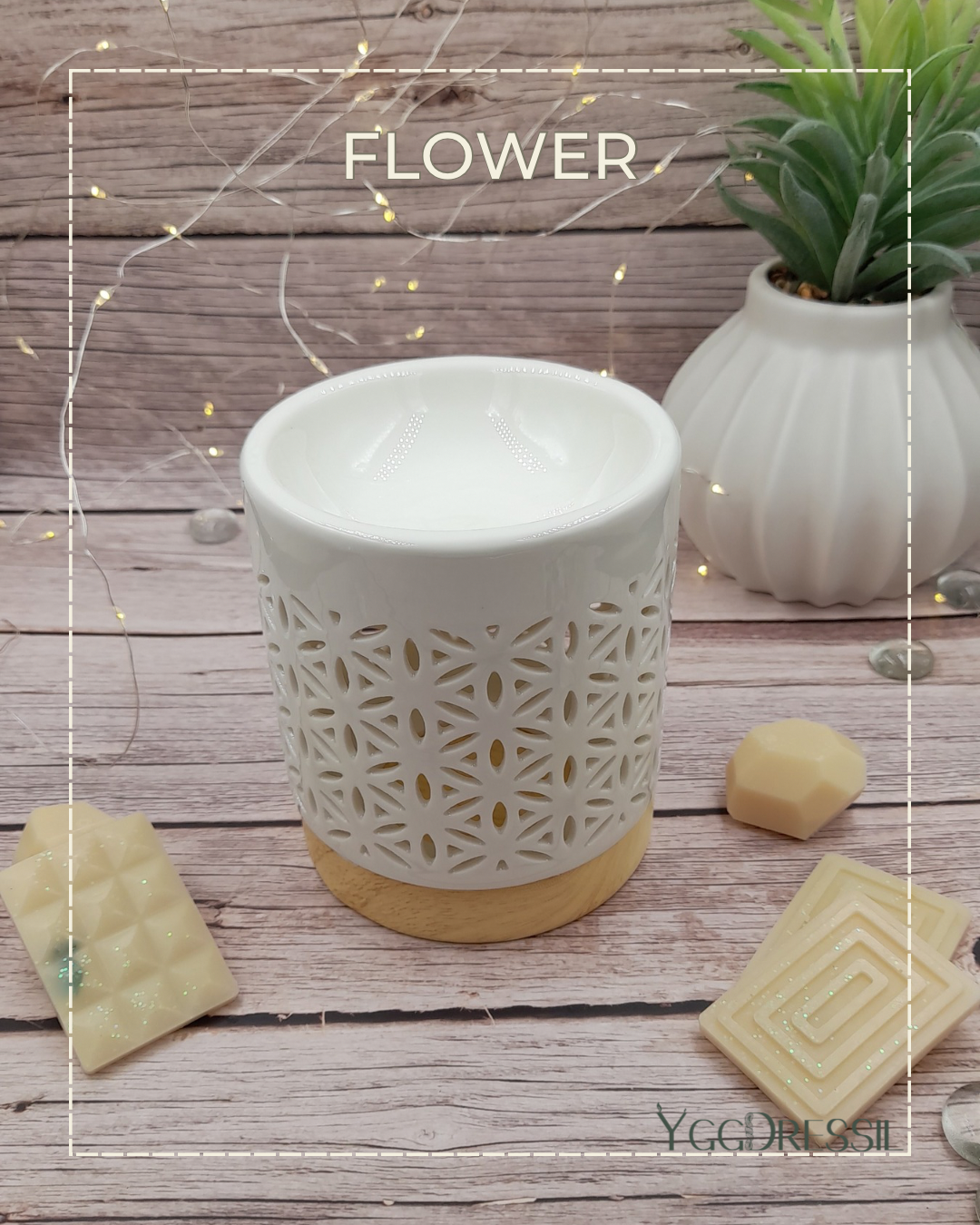 FLOWER: Brûleur à parfum en céramique