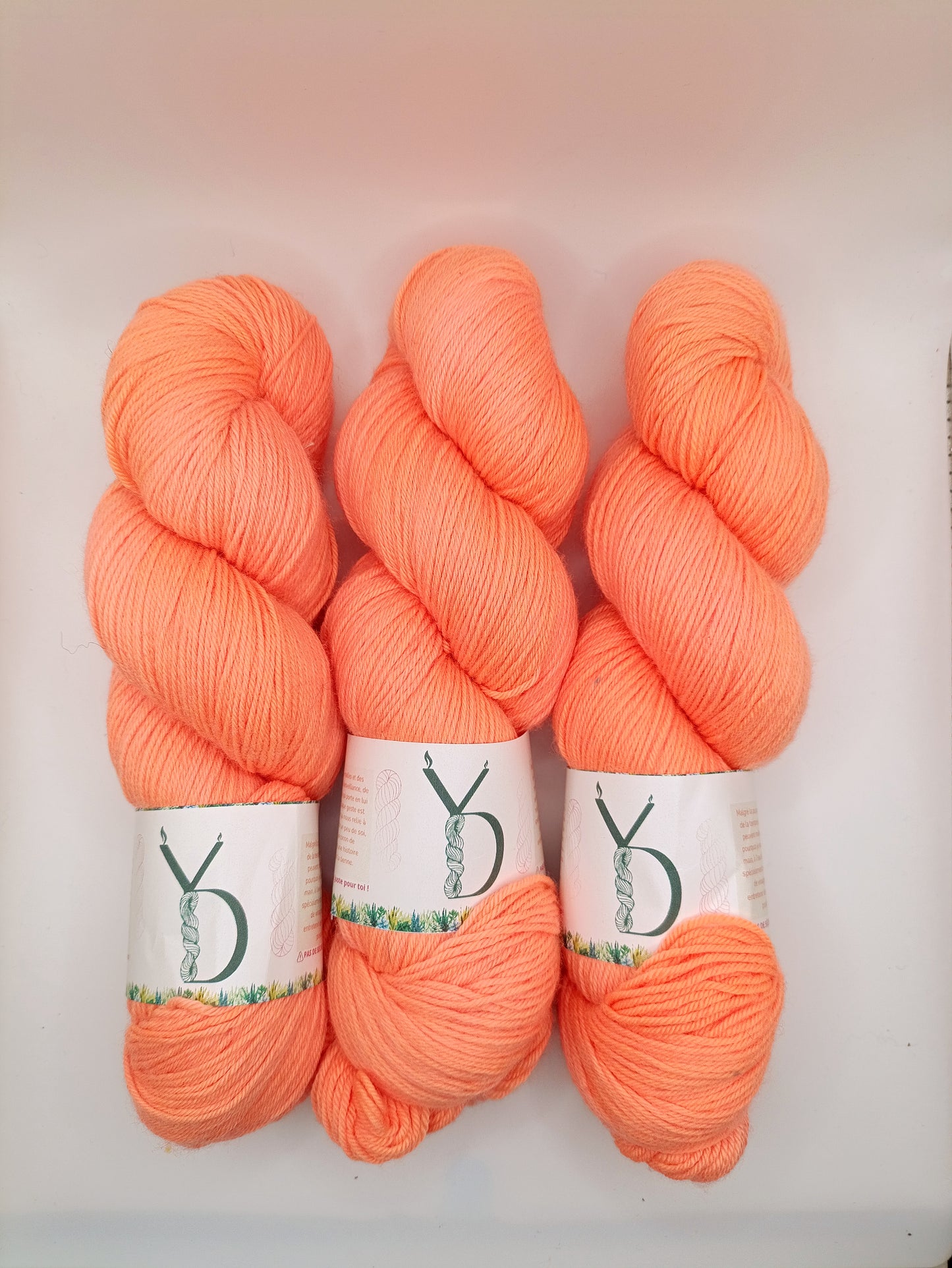 Aurora Profond - Écheveaux de laine teints à la main.