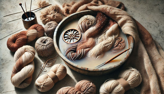 L’art d’entretenir des laines teintes à la main.