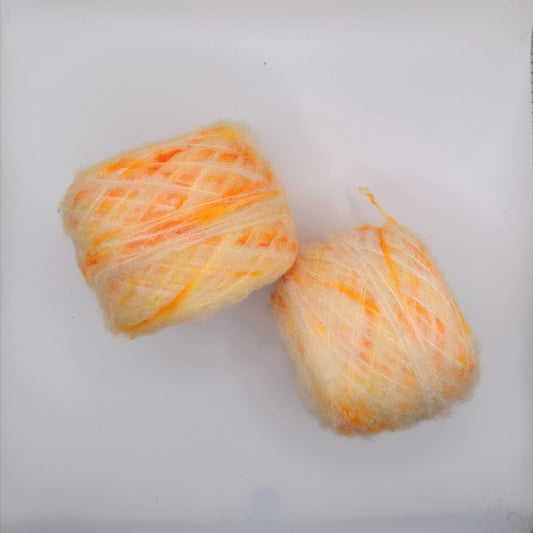 Graouhh - Agrume - Écheveaux de laine Léopard teint à la main