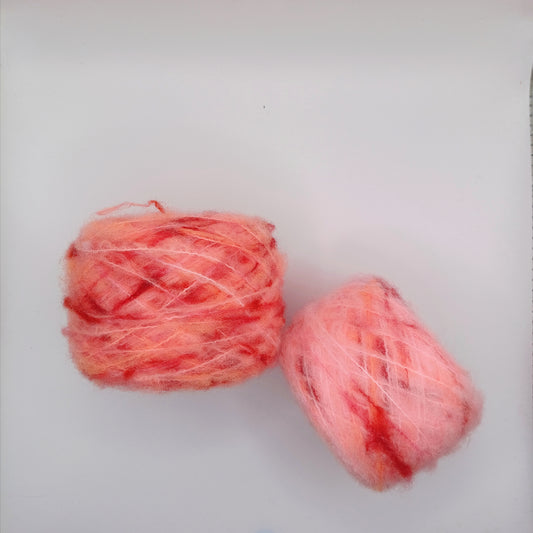 Graouhh - Aurora Red - Écheveaux de laine Léopard teint à la main