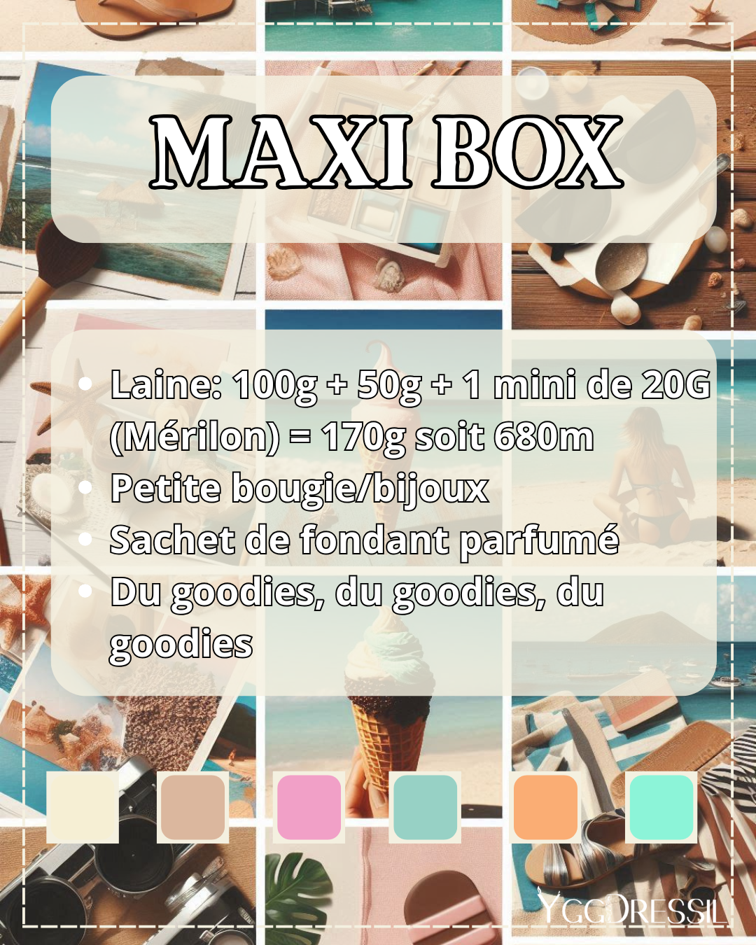Vamos a la playa - Summer Box laineuse d’été estivale - Box de laine teinte à la main - Écheveaux fingering