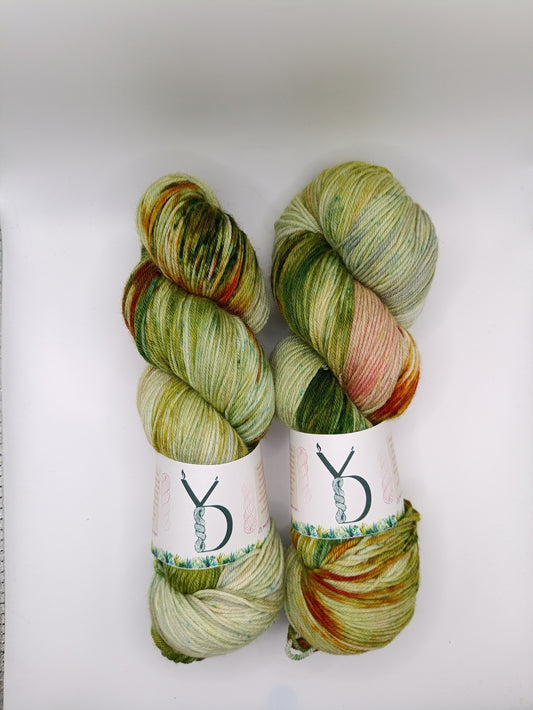 Éphémère d’hiver: 19 - Écheveaux de laine teints à la main.