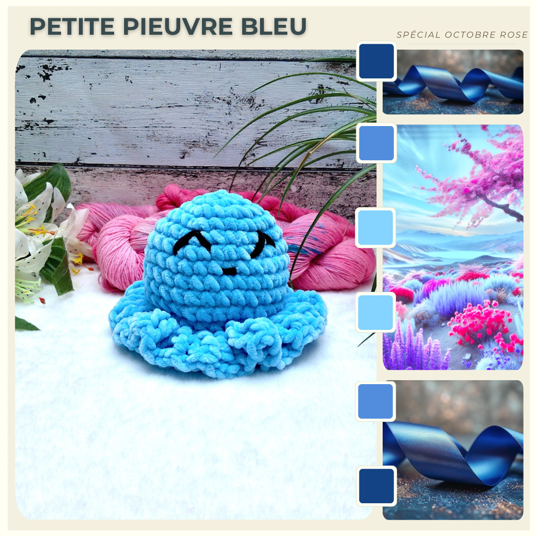 Petite pieuvre - Bleu