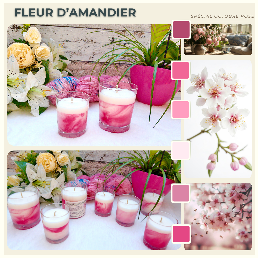 Fleur d’amandier - Effet marbré