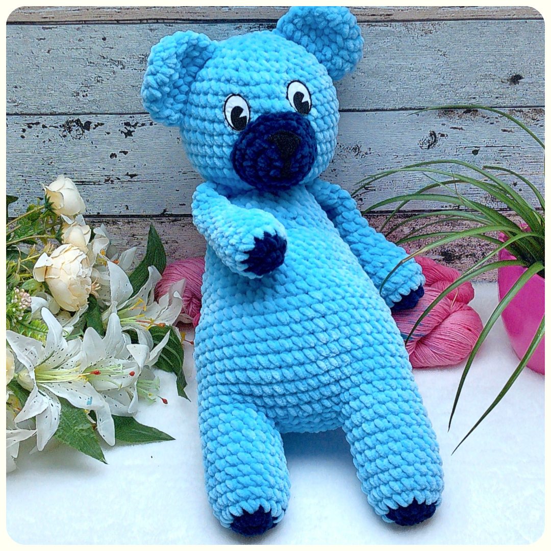 Gros nounours - Rose - Bleu