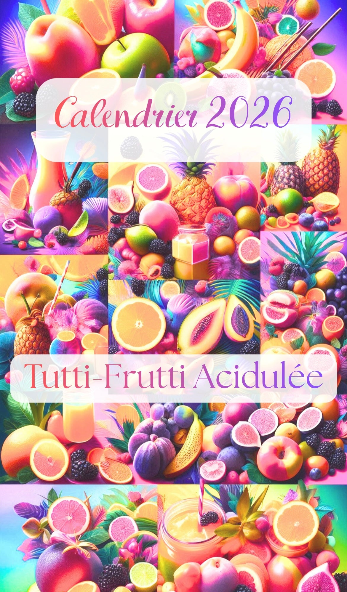 Calendrier 2026: Tutti-Frutti Acidulée: Disponible le 1er Mars