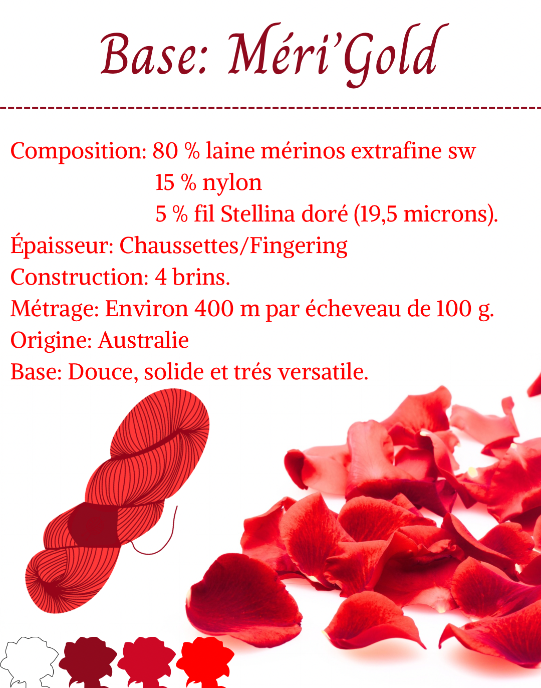 Box Surprise: Désir Incandescent - 200g de laine - Écheveaux de laine teint à la main