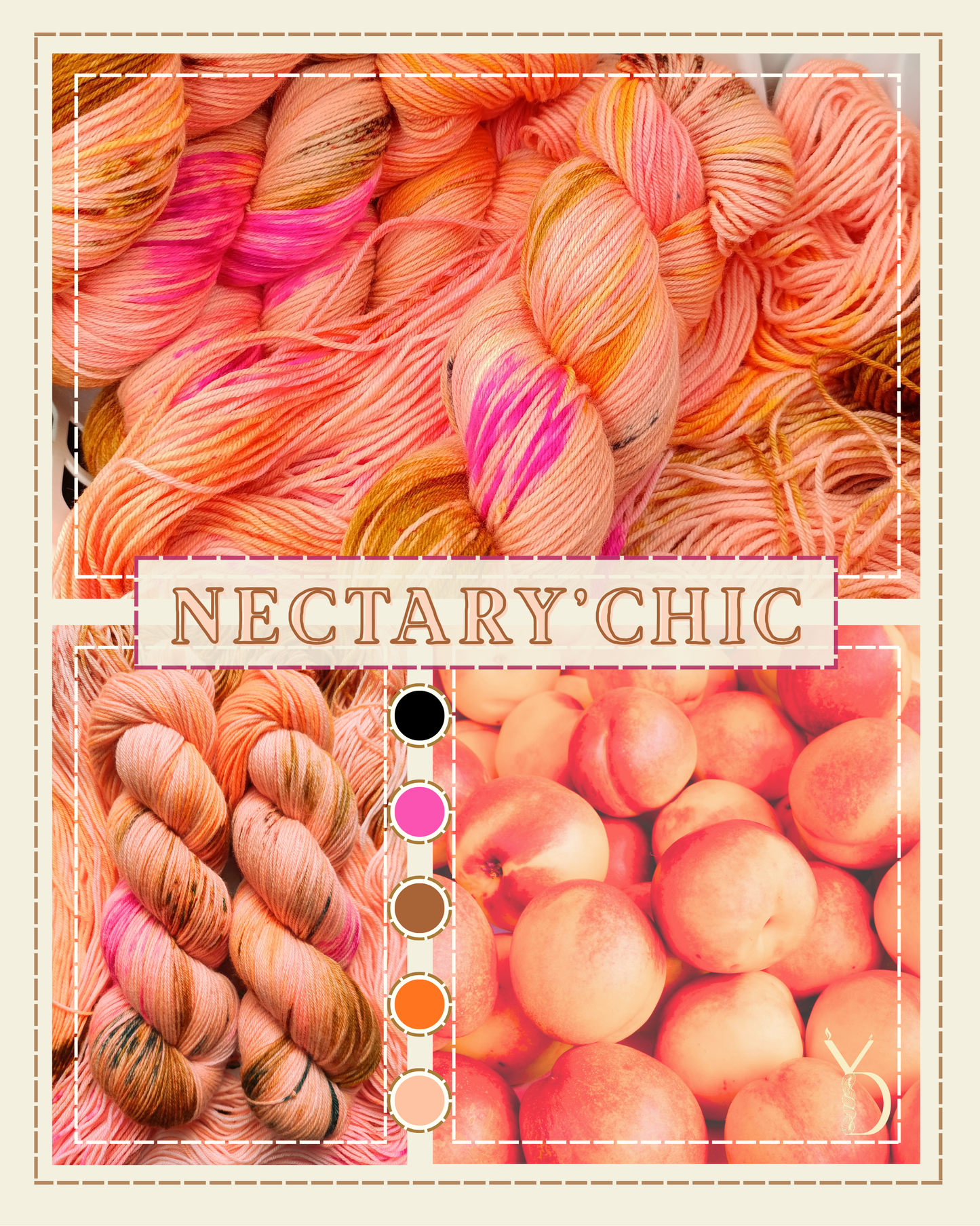 Nectary’Chic - Écheveaux de laine teints à la main.