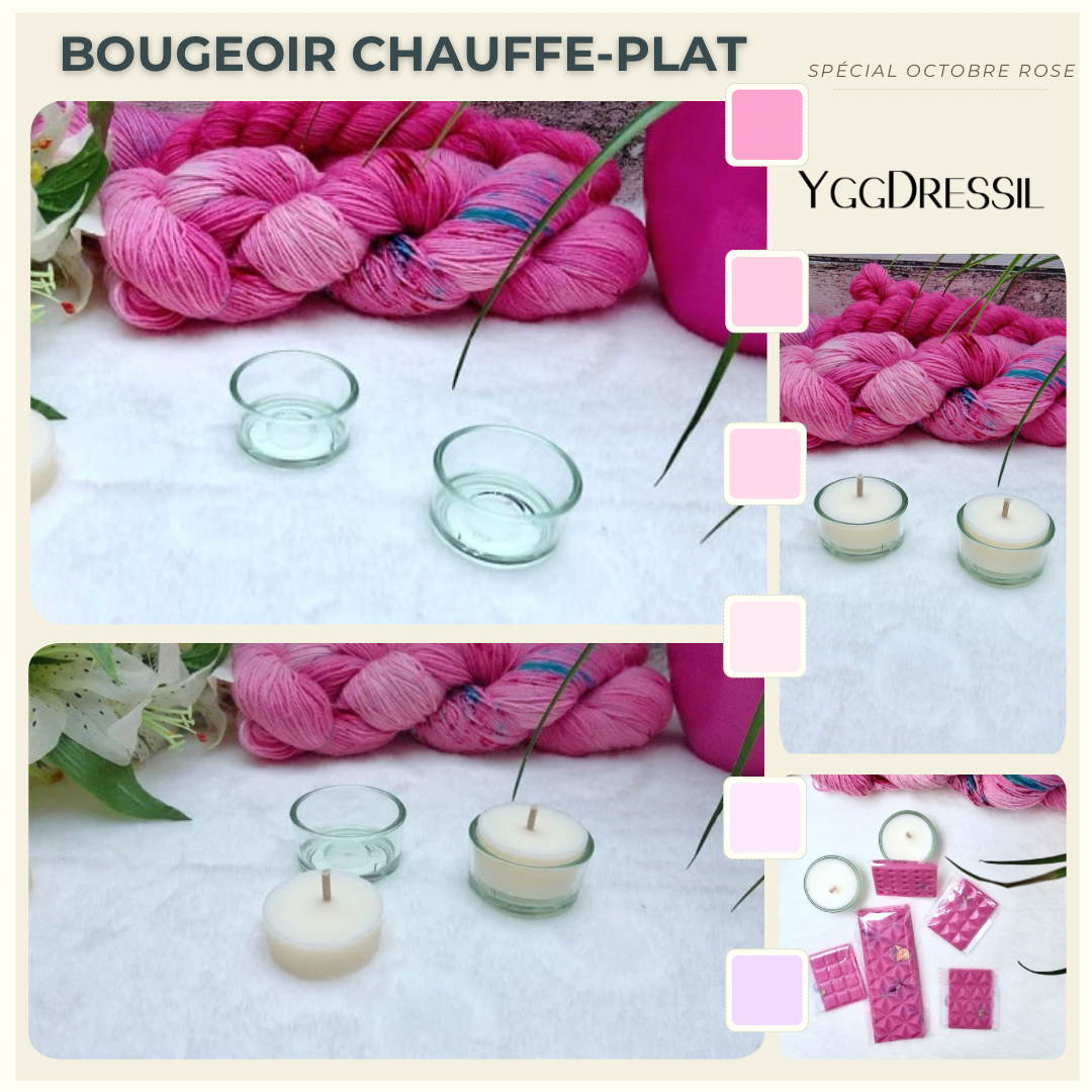 Bougeoir à bougies chauffe-plat - à l’unité