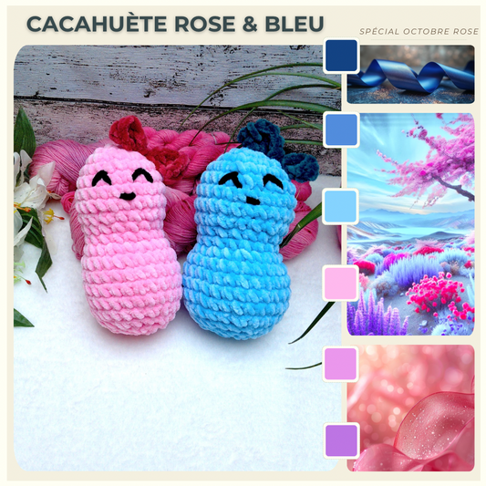 Cacahuète Rose - Bleu