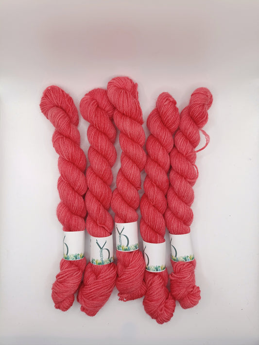 Mini contrastant 20G - Base: Sock - Écheveaux de laine teints à la main.