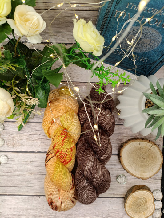 Envie d'automne ! - Kit - Mérilon'Twist - Fingering - Écheveaux de laine teints à la main.